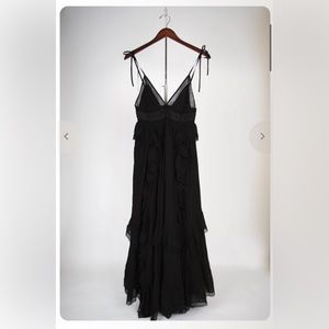 Ulla Johnson Black Bardot Dress